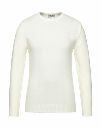 Tsd12 Man Sweater White Wool, Viscose, Polyamide, Cashmere Cover