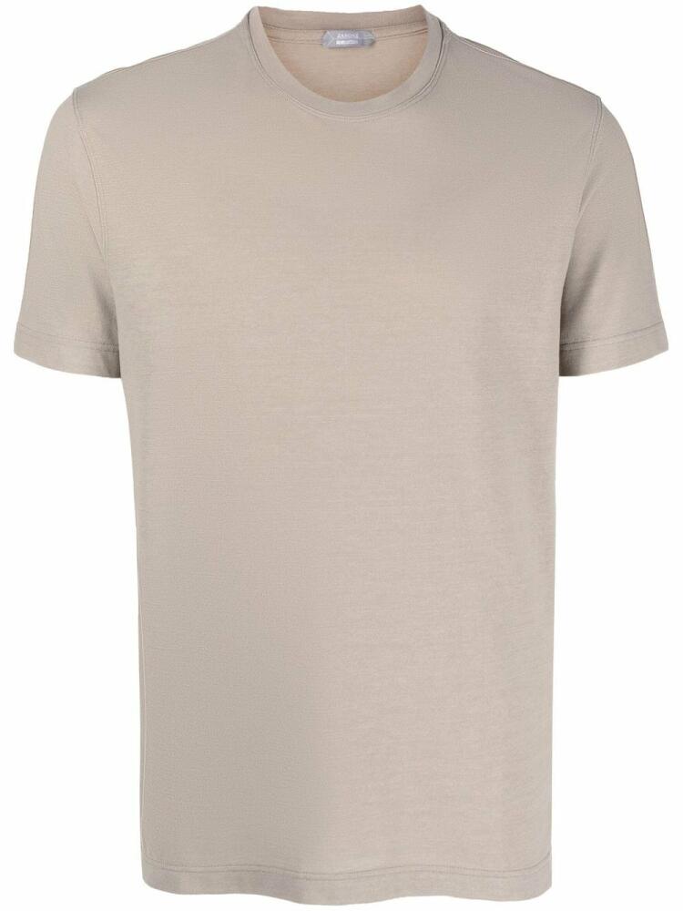 Zanone short-sleeved cotton T-shirt - Neutrals Cover