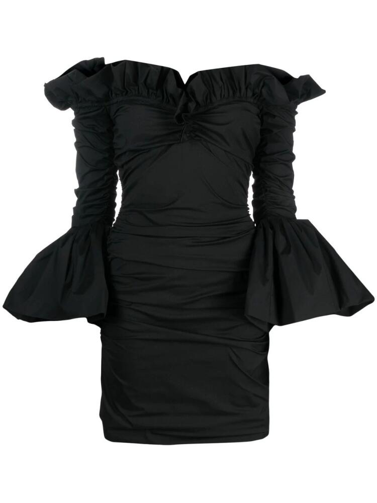 Philosophy Di Lorenzo Serafini ruffle-trim ruched minidress - Black Cover