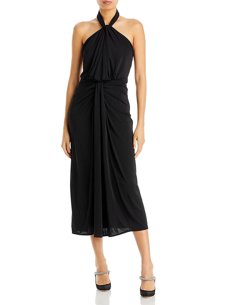 Cinq a Sept Kaily Twist Halter Midi Dress Cover