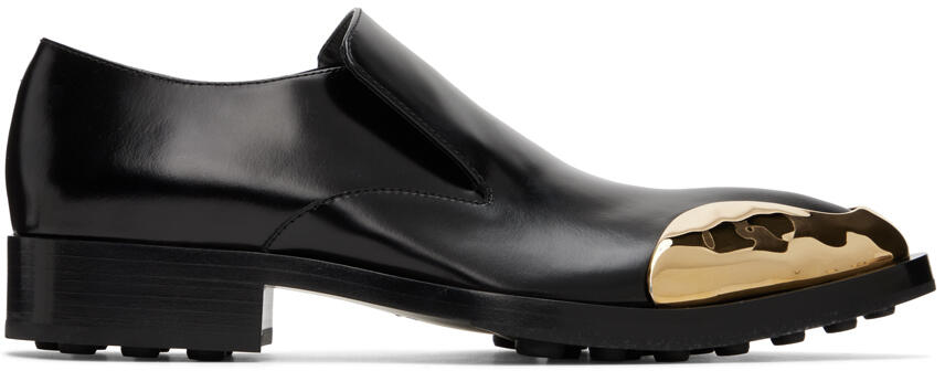 Jil Sander Black Metal Cap Loafers Cover