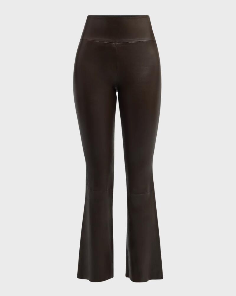 SPRWMN Ankle Flare Leather Leggings Cover