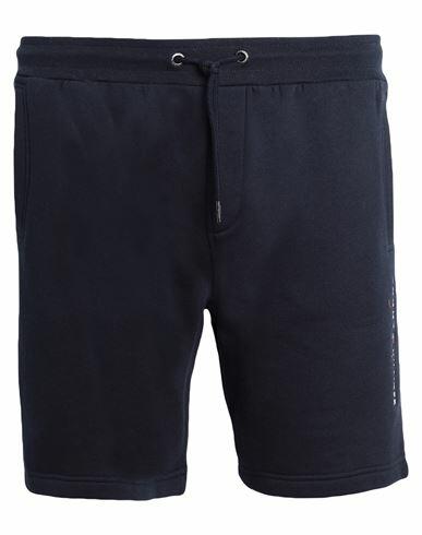 Tommy Hilfiger Tommy Logo Sweatshorts Man Shorts & Bermuda Shorts Midnight blue Organic cotton, Polyester Cover