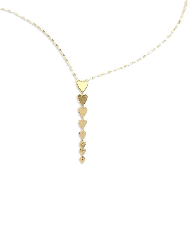 Bloomingdale's Fine Collection Graduated Heart Pendant Necklace in 14K Yellow Gold, 18 Cover