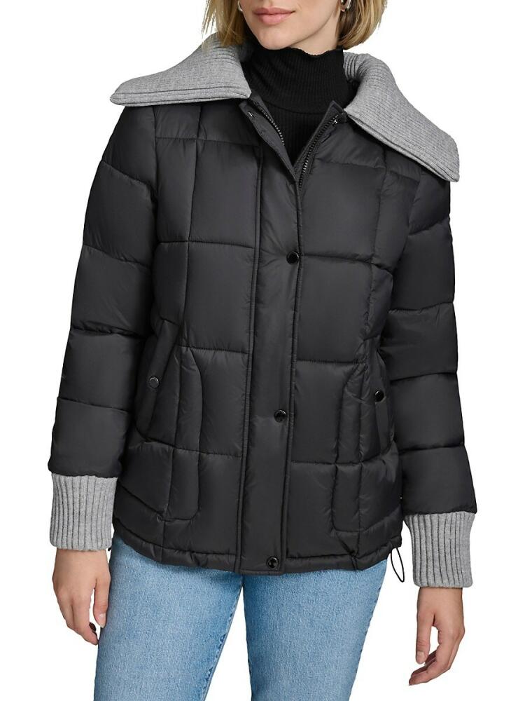 Andrew Marc Women's Riley Quilted Puffer Jacket - Black Cover