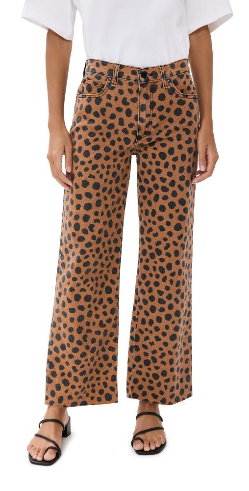 ASKK NY Crop Wide Leg Pants Cheetah Cover