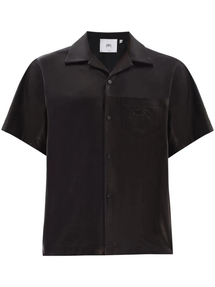 RTA short-sleeve leather shirt - Black Cover