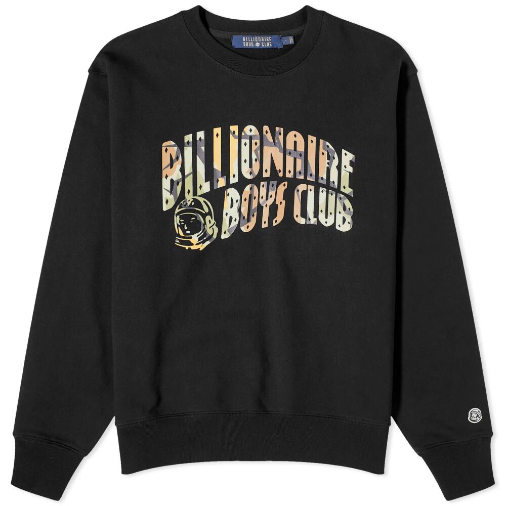 Billionaire Boys Club Men's Camo Arch Logo Sweatshirt in Black Cover