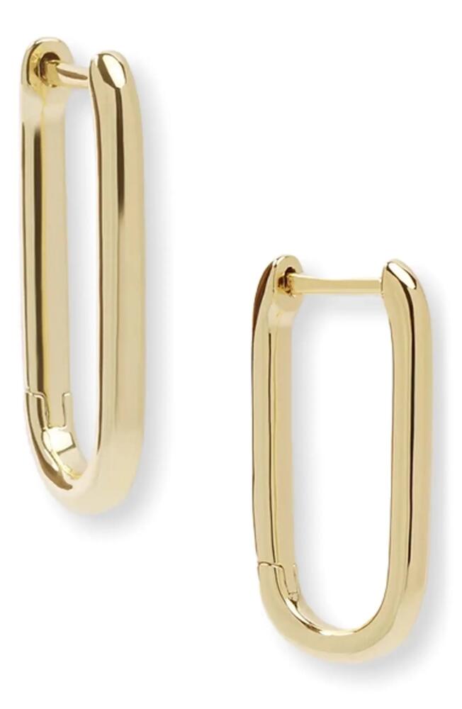 Melinda Maria Carrie Link Huggie Earrings in Gold Cover