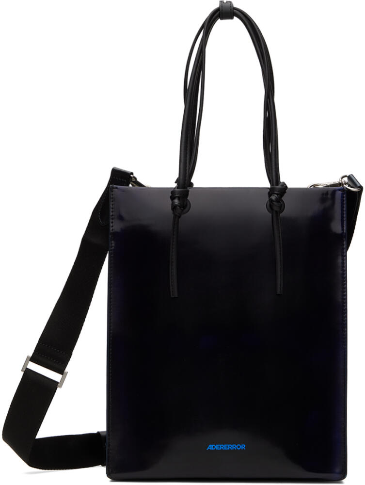 ADER error Black Leather Tote Cover