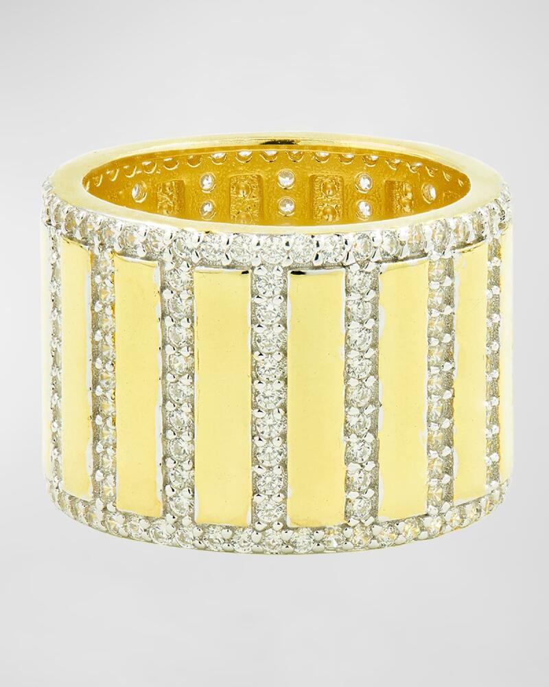 Freida Rothman Pave Cigar Band Ring Cover