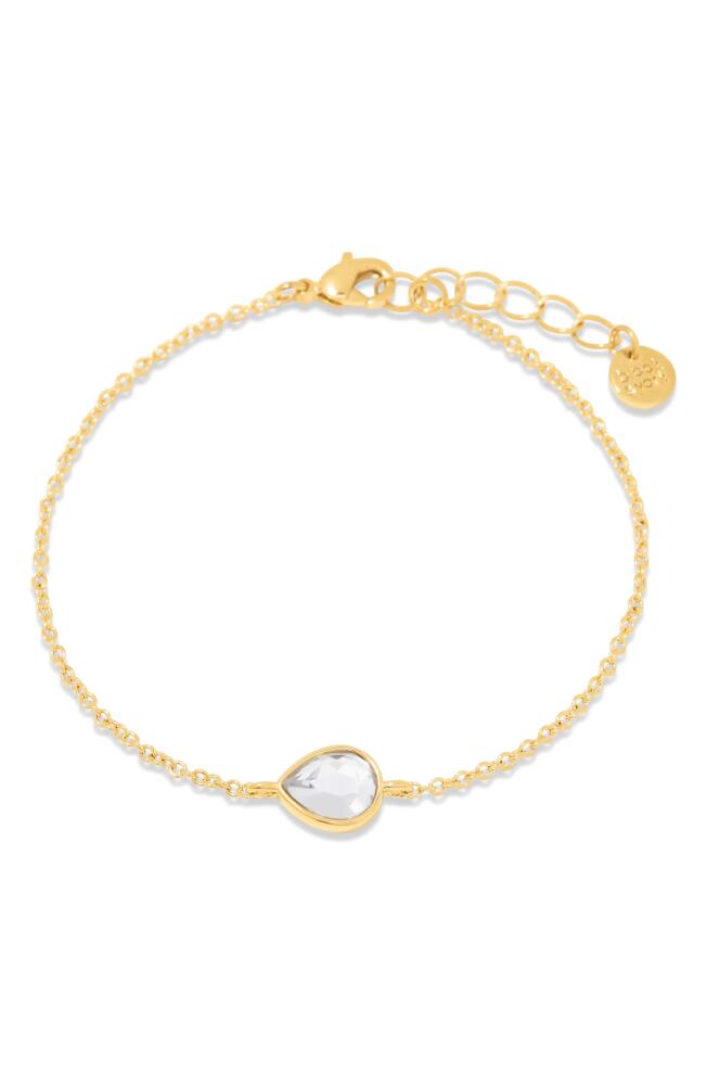 Brook and York Cecilia Crystal Station Bracelet in Gold Cover