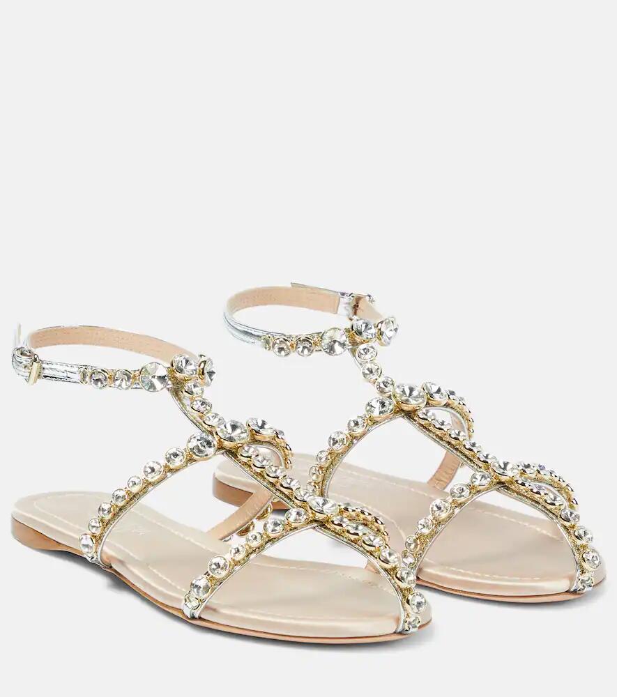 Giambattista Valli Maharani embellished leather sandals Cover