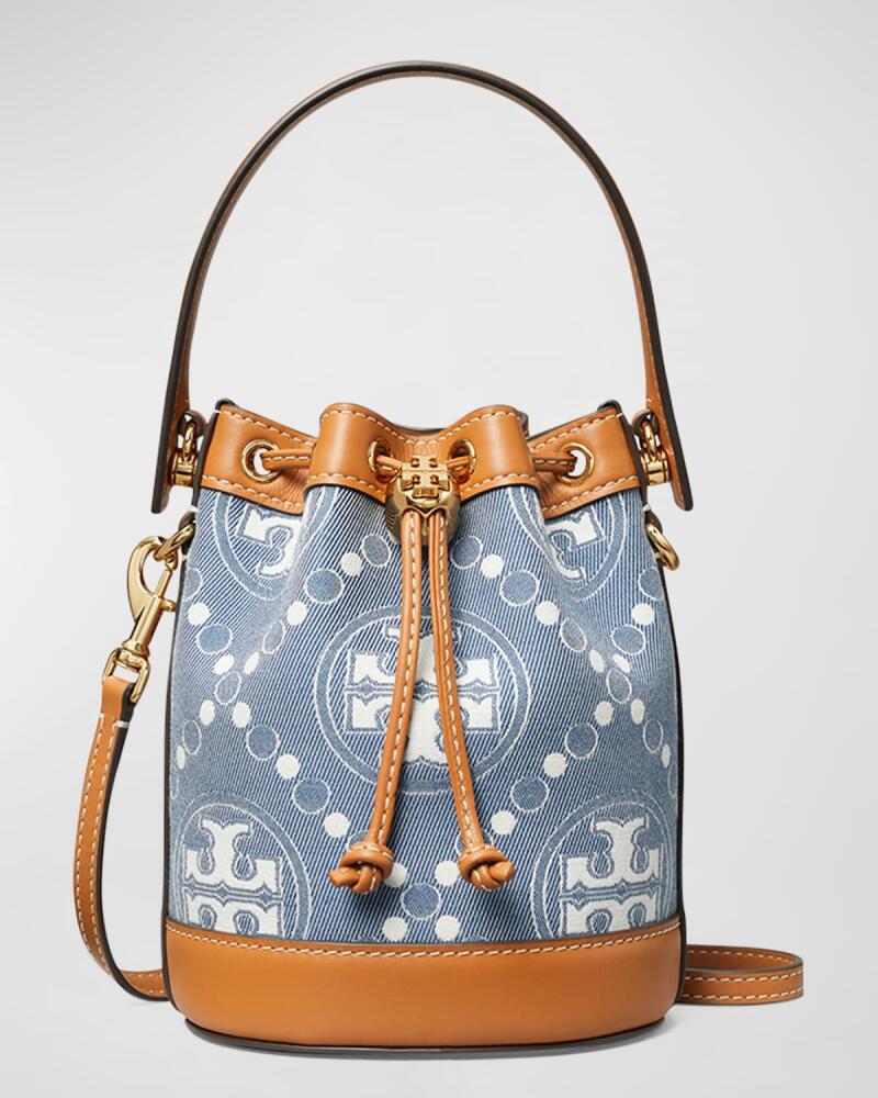 Tory Burch T Monogram Mini Denim Bucket Bag Cover