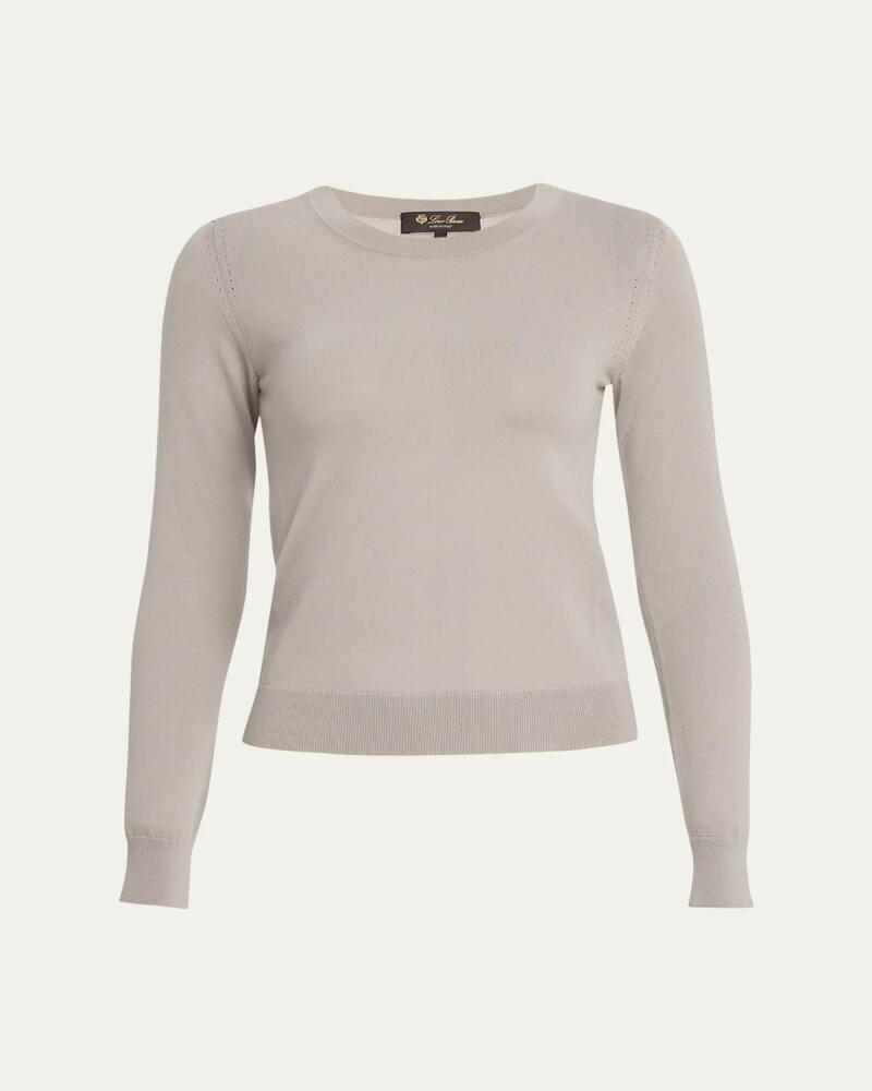 Loro Piana Long-Sleeve Cashmere Sweater Cover