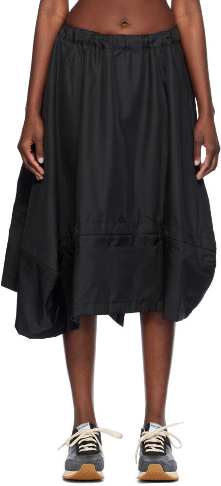 Comme des Garçons Comme des Garçons Black Pleated Midi Skirt Cover