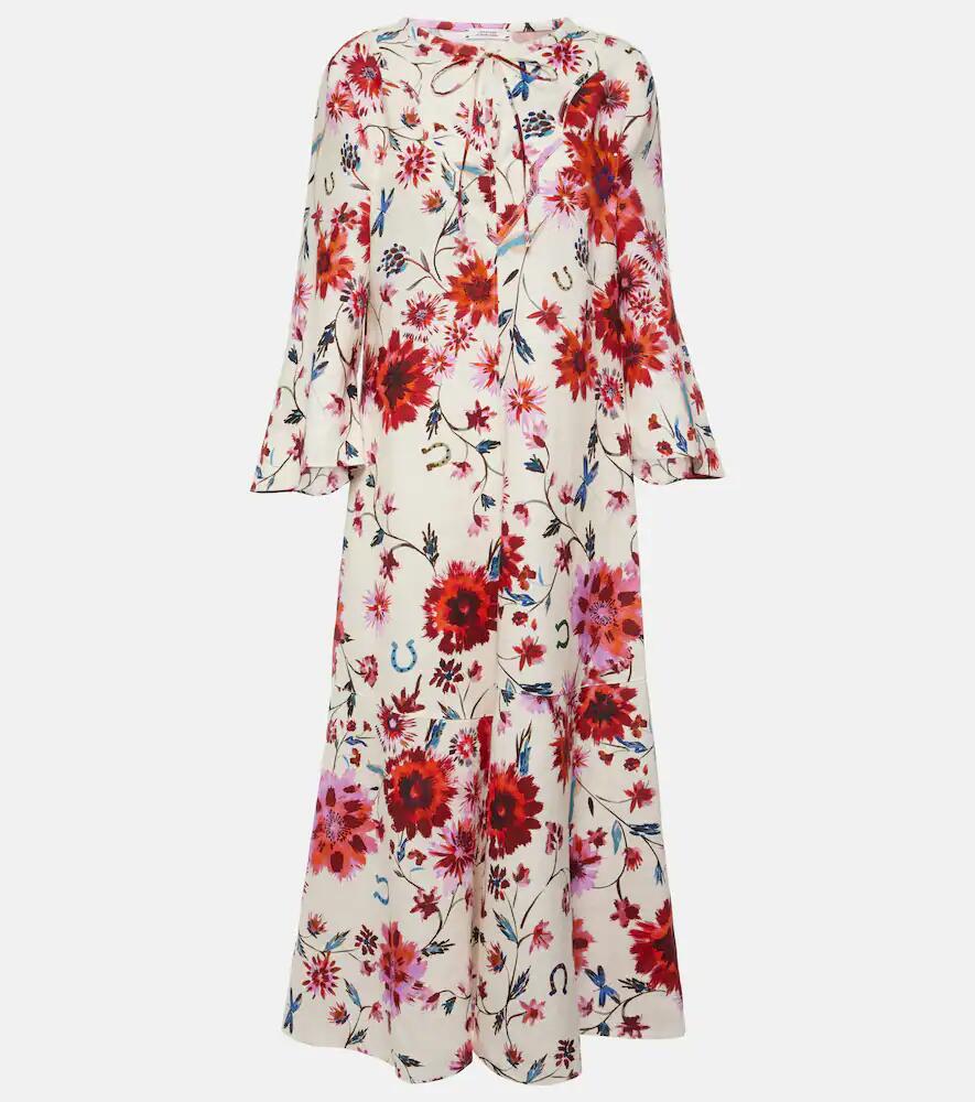 Dorothee Schumacher Floral Ease linen midi dress Cover