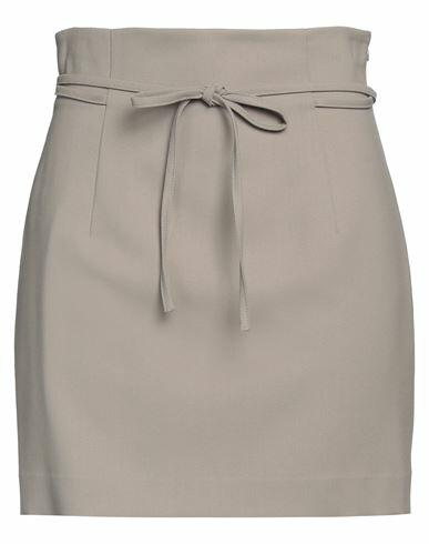 Erika Cavallini Woman Mini skirt Sage green Polyester, Virgin Wool, Elastane Cover