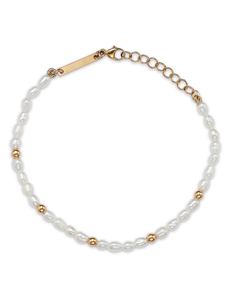 Zoe Chicco 14K Yellow Gold Bead & Cultured Freshwater Rice Pearl Bracelet Cover