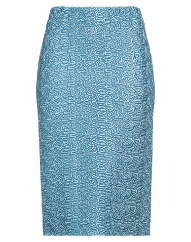 Ermanno Scervino Woman Midi skirt Azure Polyester, Polyamide Cover