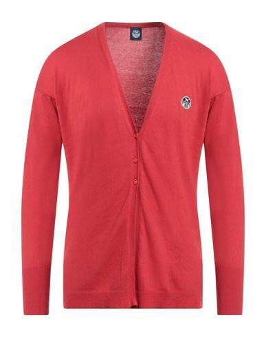 North Sails Man Cardigan Red Cotton Cover