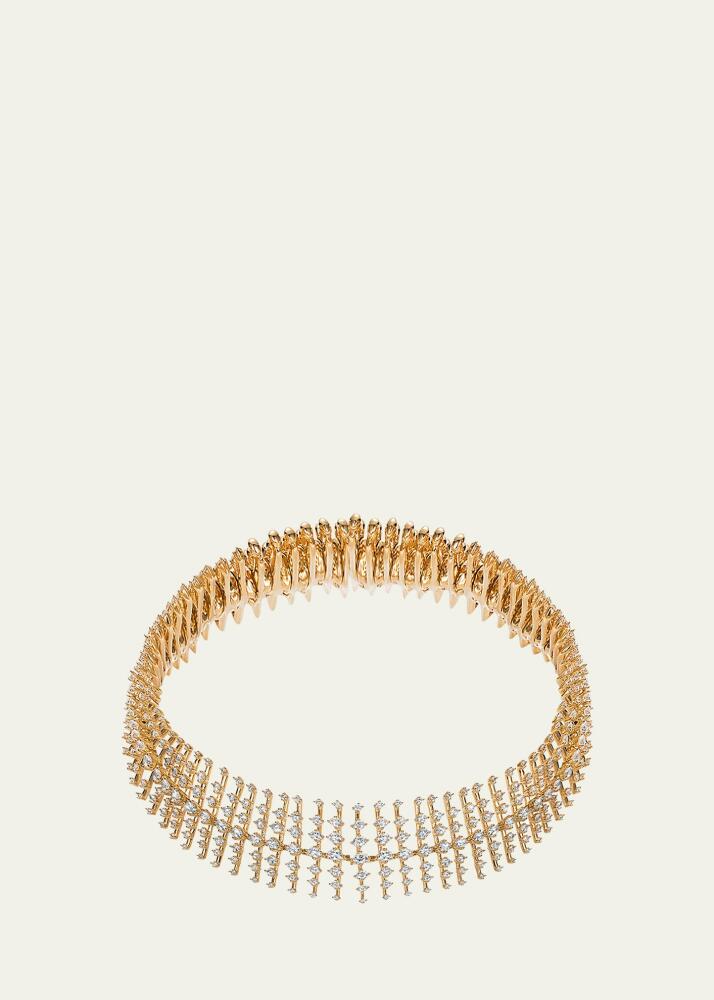 Fernando Jorge Disco Small Bracelet in Yellow Gold and Diamonds Cover