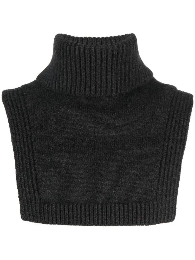 A.P.C. chunky ribbed-knit scarf - Grey Cover