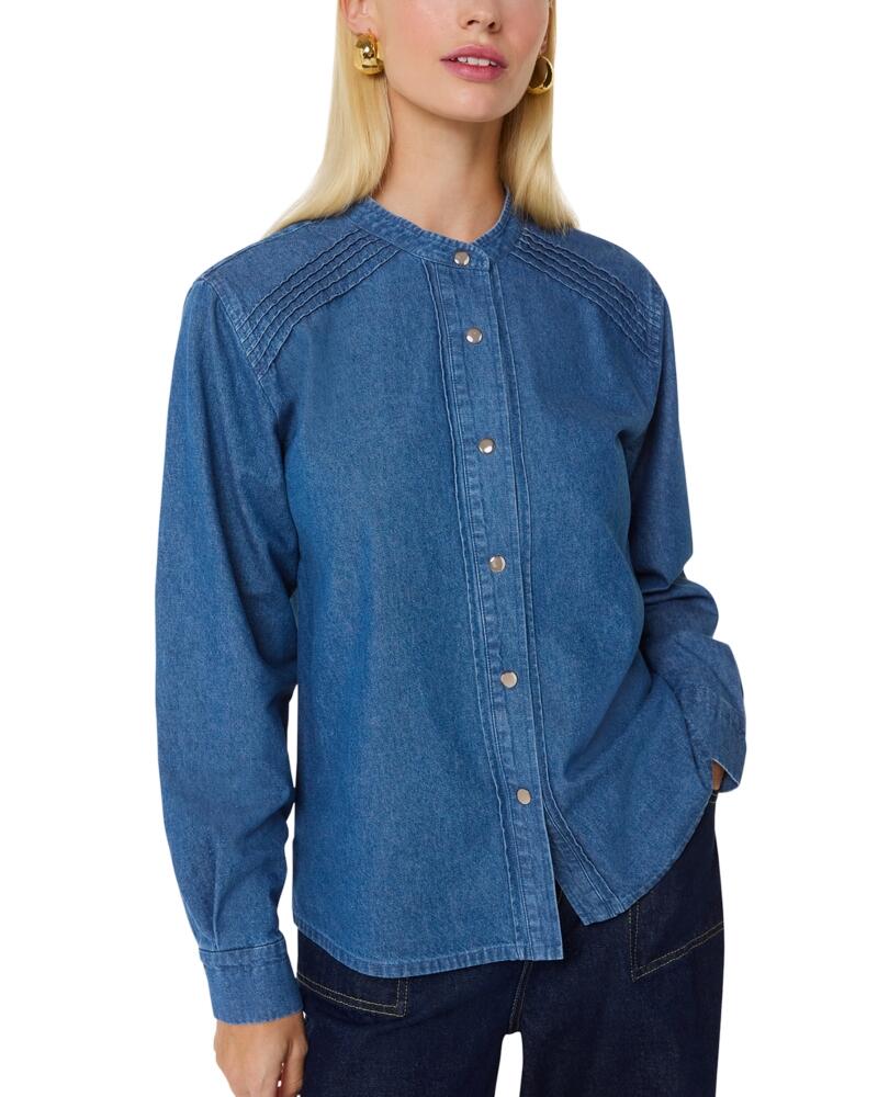 Whistles Pintucked Denim Shirt Cover