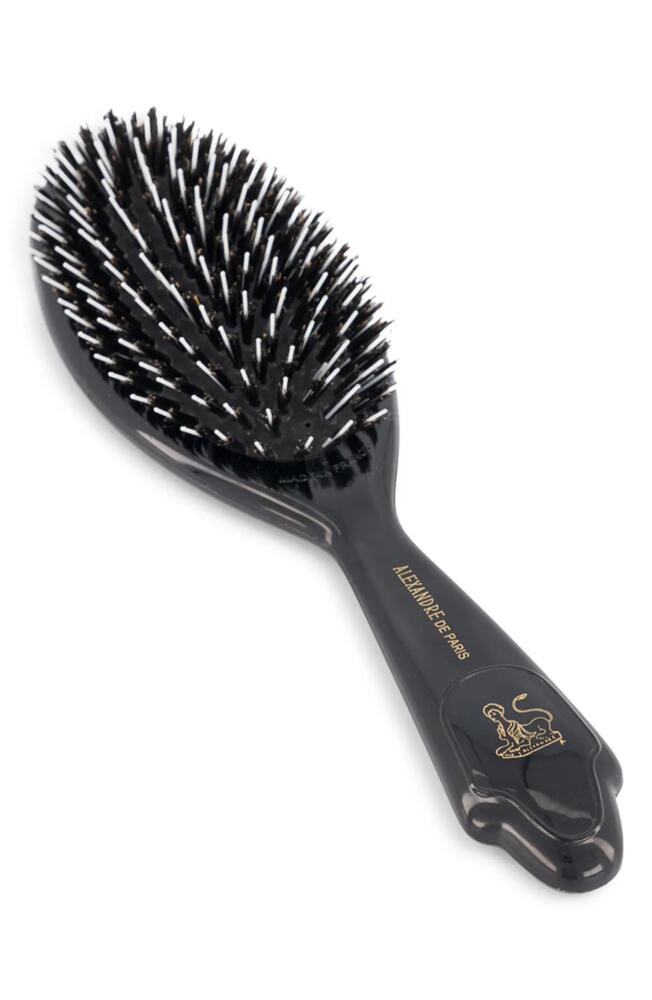 Alexandre de Paris La Charmante Smoothing Detangling Hairbrush in Black Cover