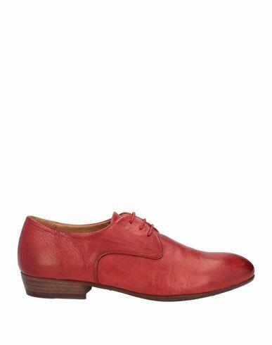 Pantanetti Woman Lace-up shoes Brick red Soft Leather Cover