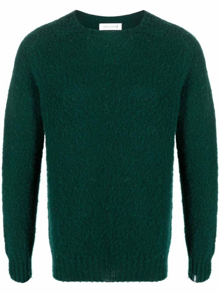 Mackintosh HUTCHINS wool crew-neck jumper - Green Cover