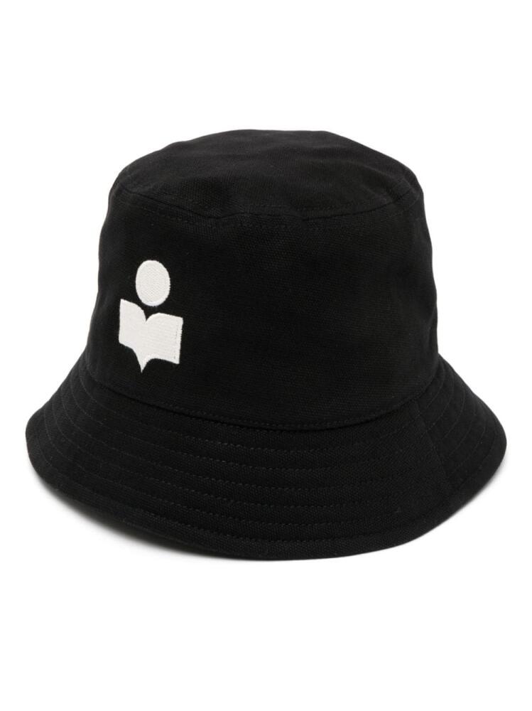 ISABEL MARANT Haley embroidered-logo bucket hat - Black Cover