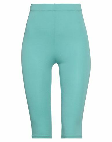 Alexandre Vauthier Woman Leggings Turquoise Viscose, Elastane Cover