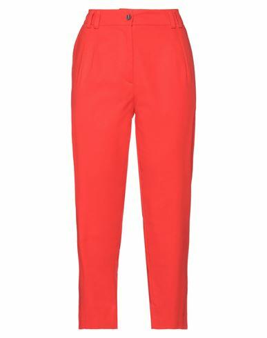 Haveone Woman Pants Red Cotton, Elastane Cover