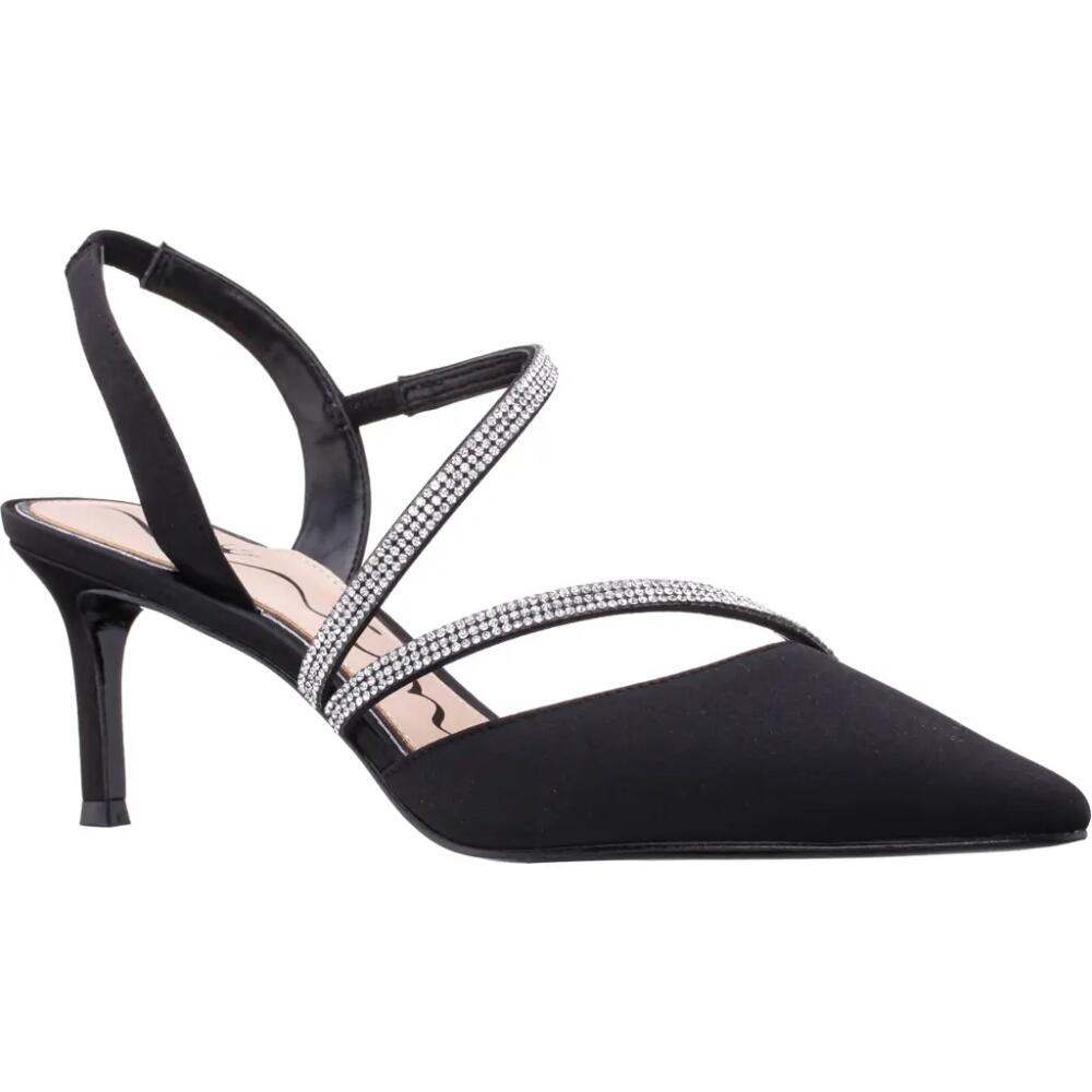 Nina Nela Slingback Pointed Toe Pump in Black Cover