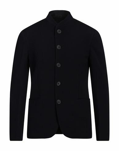 Giorgio Armani Man Blazer Midnight blue Cotton, Virgin Wool, Elastane Cover