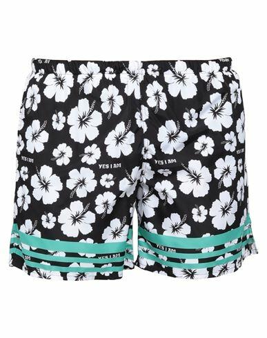 Yes I Am Man Swim trunks Black Polyester Cover