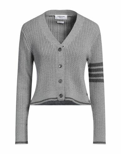 Thom Browne Woman Cardigan Grey Virgin Wool Cover