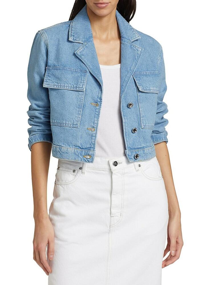 Derek Lam Women's Sierra Denim Crop Jacket - Blue Cover