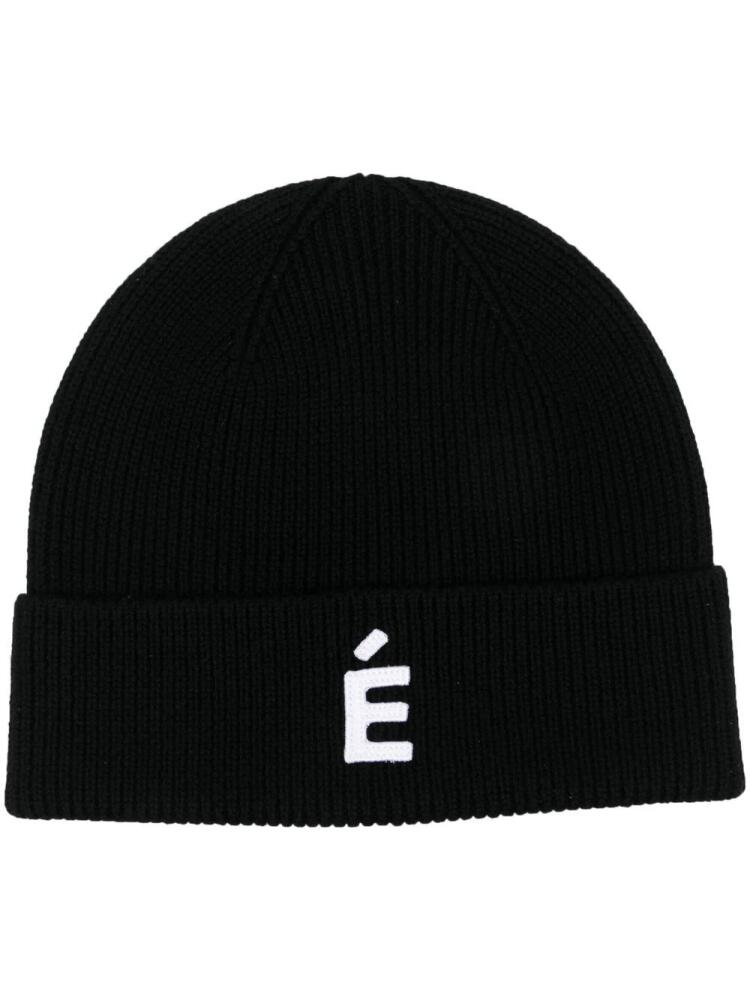 Etudes appliqué-letter beanie - Black Cover