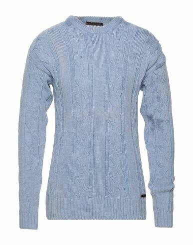 Takeshy Kurosawa Man Sweater Pastel blue Wool, Polyamide, Cotton Cover