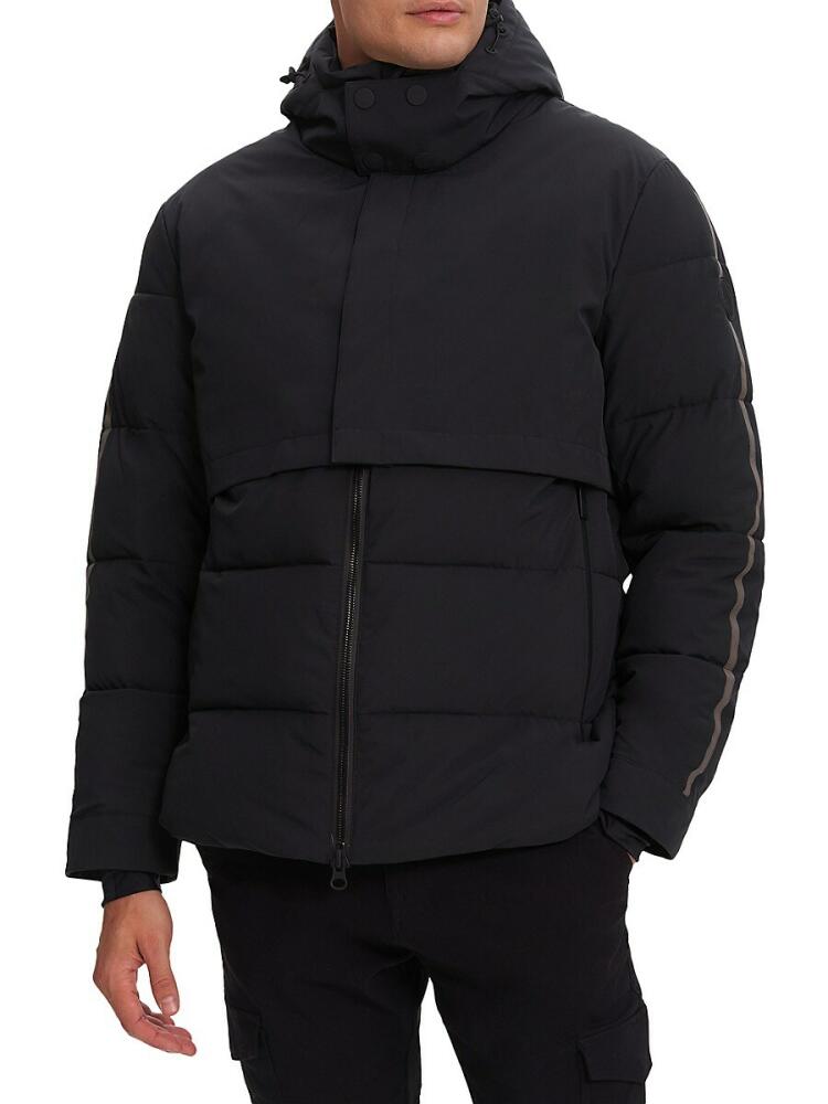 NOIZE Men's Zeke Short Puffer Jacket - Black Cover