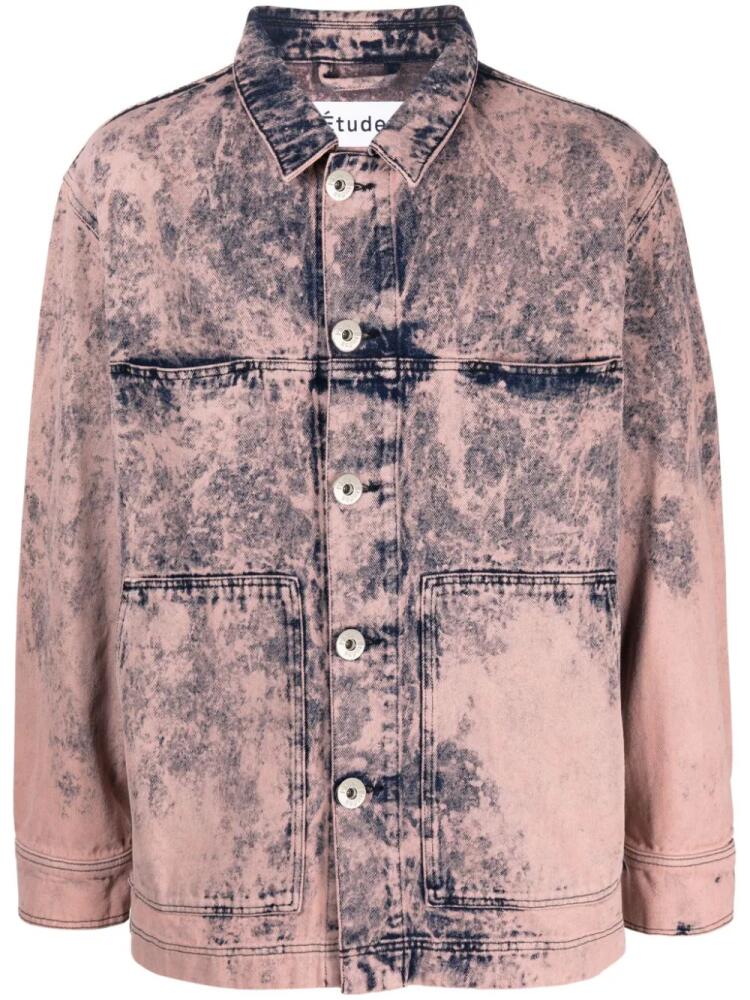 Etudes Hopper denim shirt jacket - Pink Cover