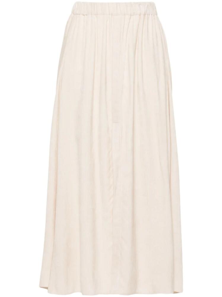 Forte Forte velvet godet midi skirt - Neutrals Cover