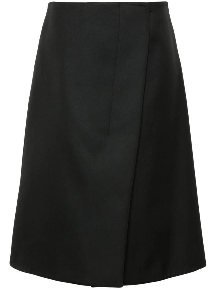 Sportmax flared wrap skirt - Black Cover