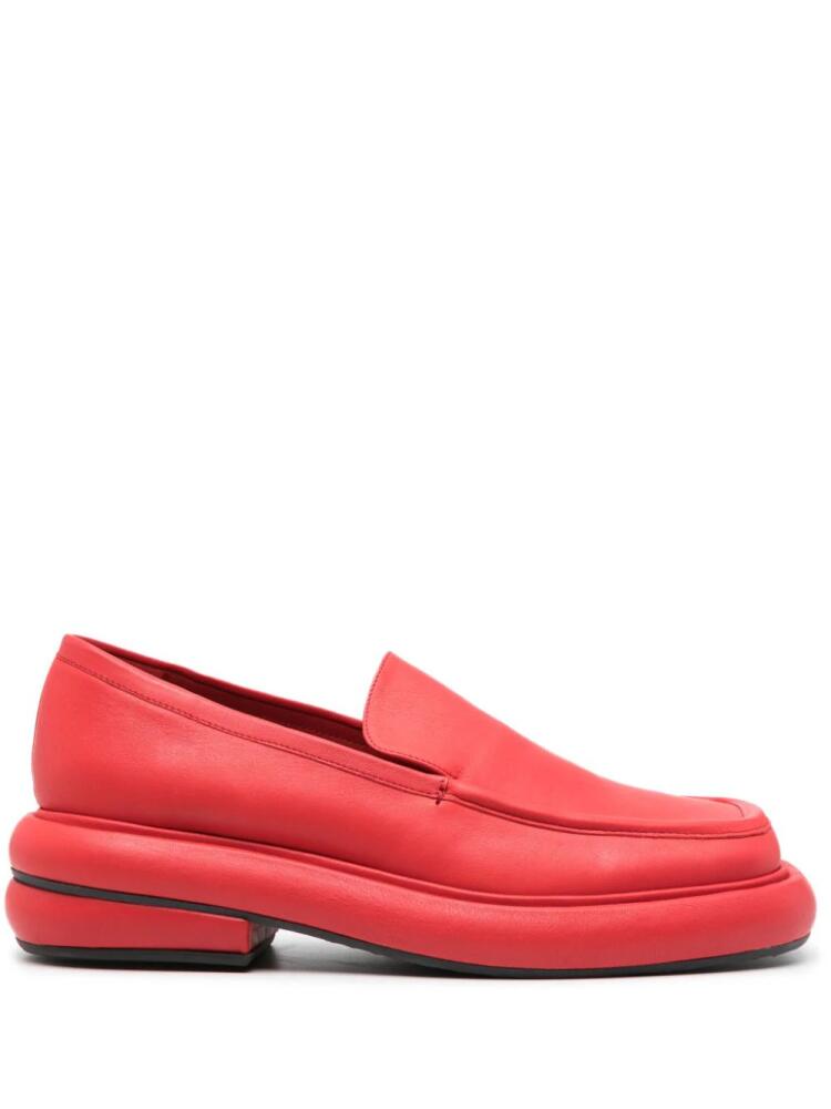 Eckhaus Latta 50mm square-toe leather loafers - Red Cover