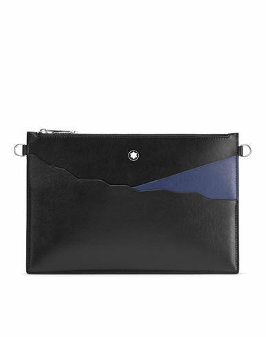 Montblanc Meisterstück Pouch Man Handbag Black Calfskin Cover