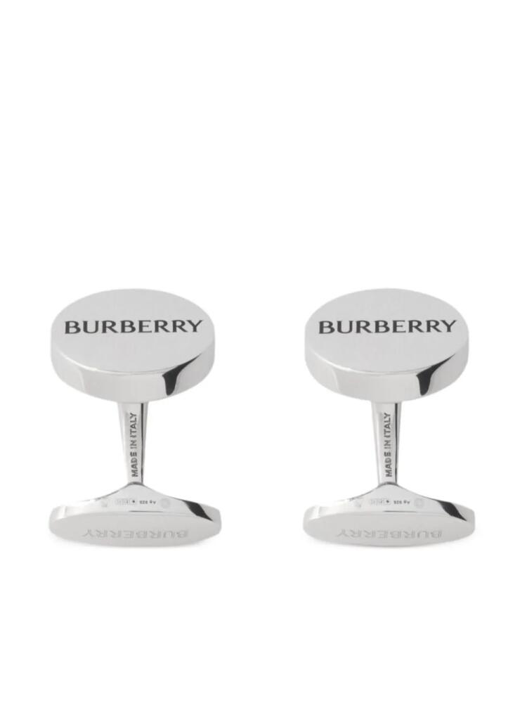 Burberry logo-engraved cufflinks - Silver Cover