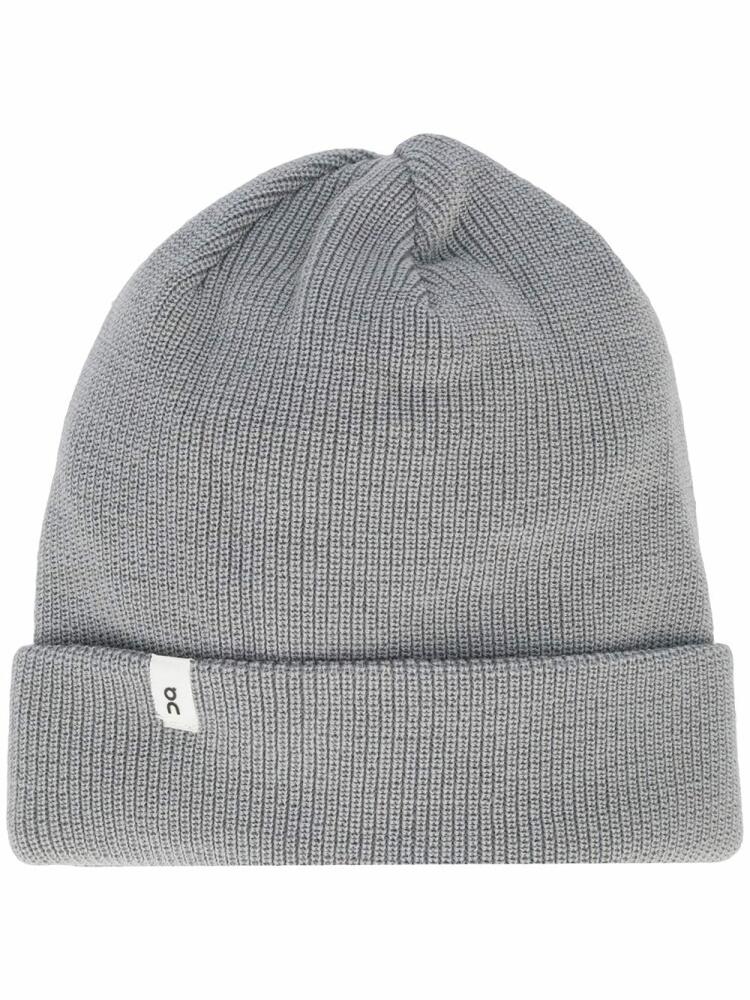 On Running ribbed-knit beanie hat - Grey Cover