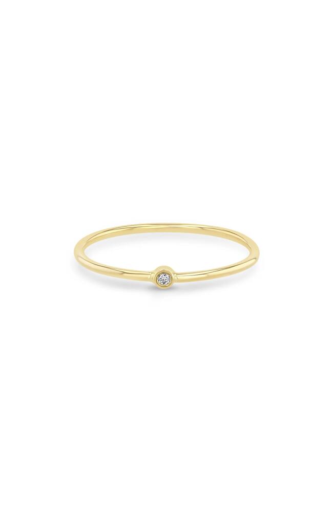 Zoë Chicco Diamond Bezel Ring in Yellow Gold Cover